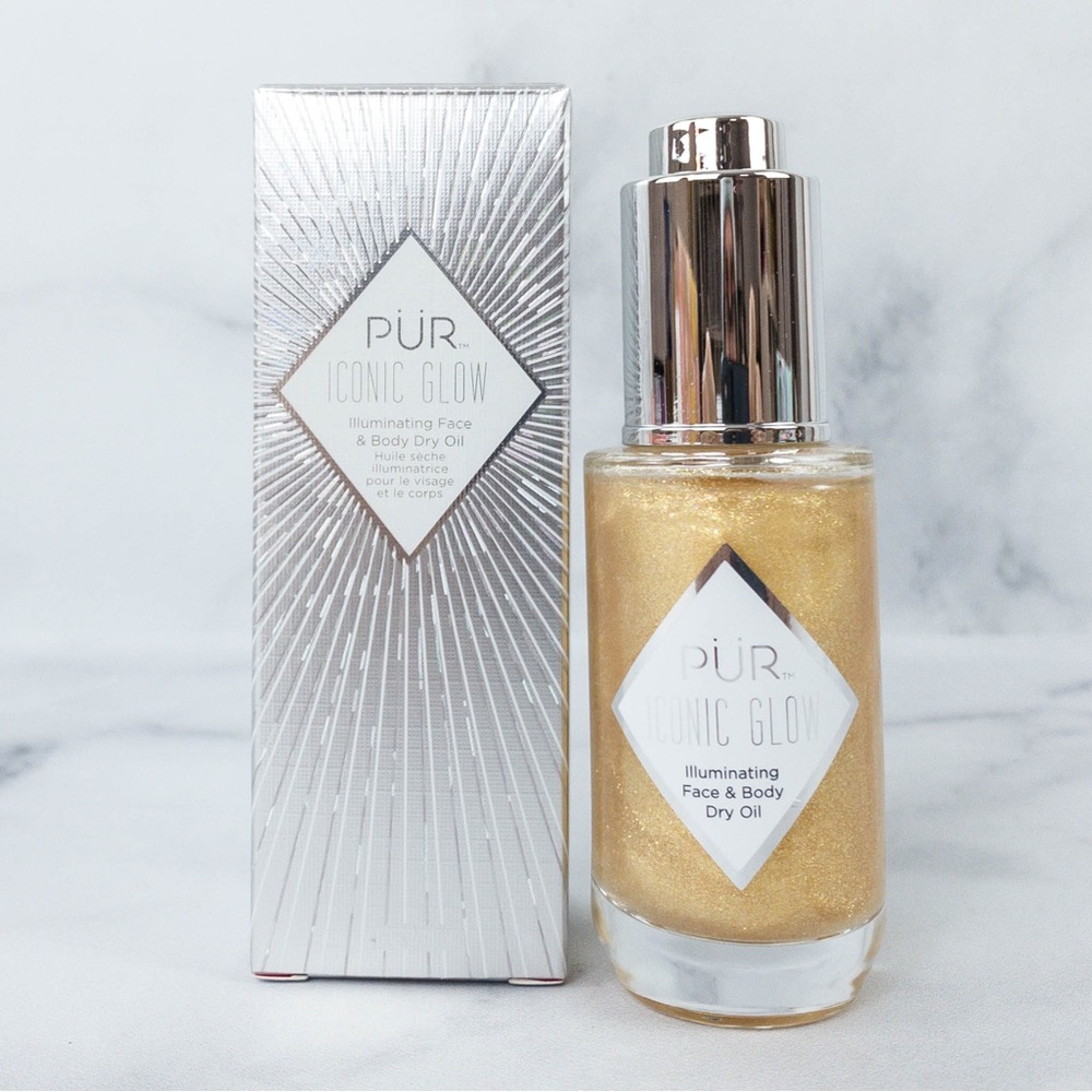 Pur iconic glow illuminating face and body dry oil